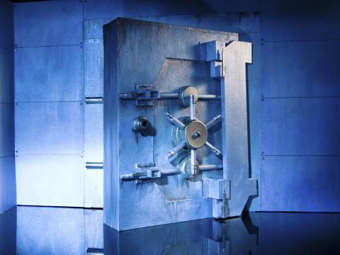 IMAGE: Bank vault door