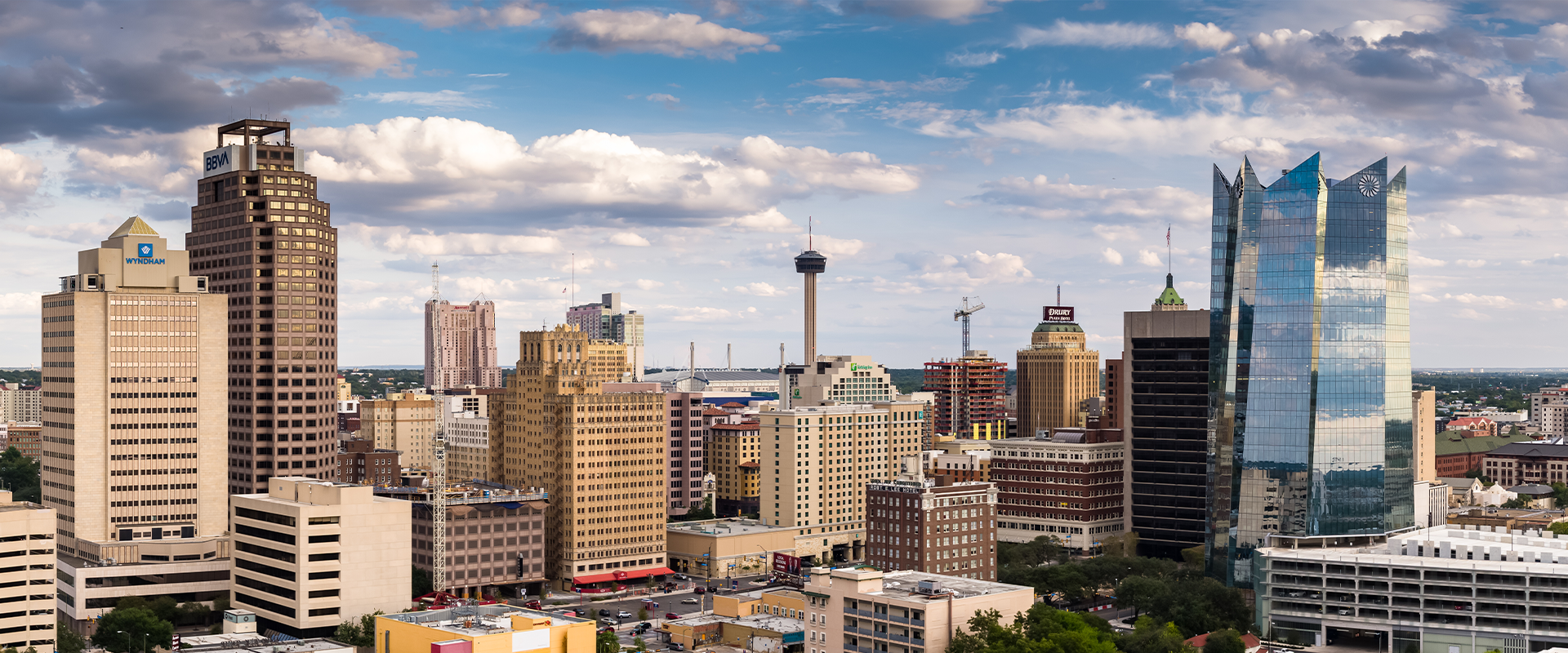 Bracewell San Antonio office page banner image, which shows the skyline of San Antonio.