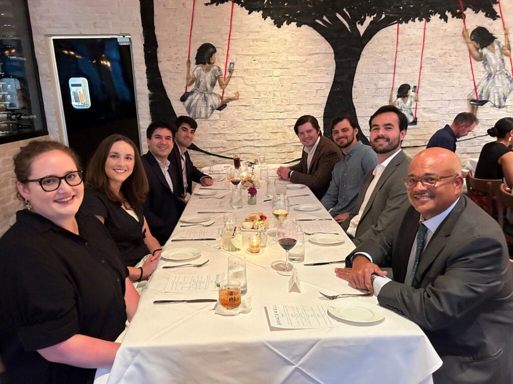 Bracewell Summer Associate Program Event Highlight: Houston Farewell Dinner