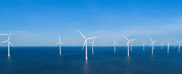 Windmills in the ocean